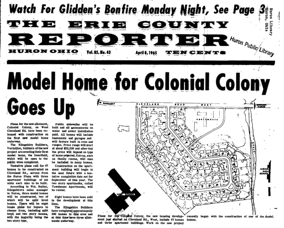 Explore Huron History Colonial Colony, Village Green